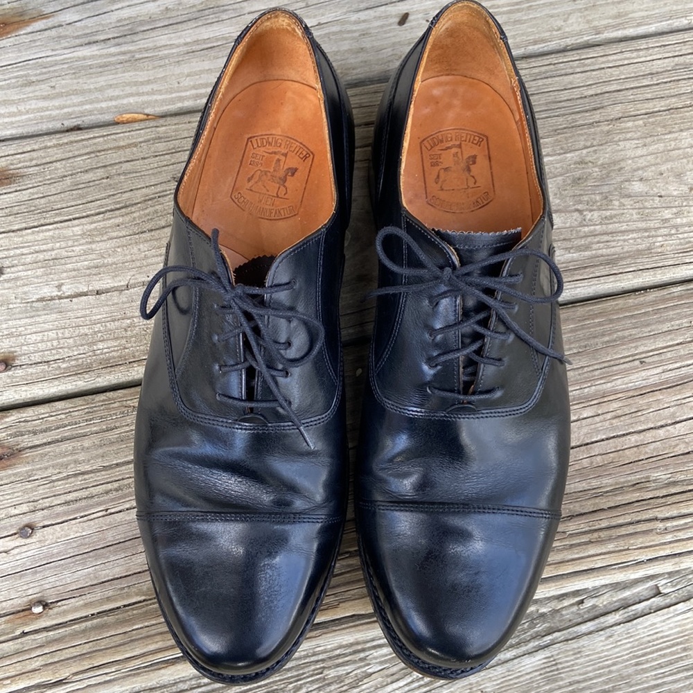 Ludwig Reiter Cap Toe Derby Lace Up Dress Shoe Men's Size 8